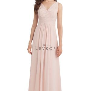 Bill Levkoff Petal Pink Bridesmaids Dress
